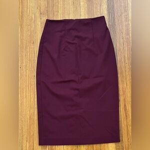 Halogen Pencil Skirt size 2 in burgundy.